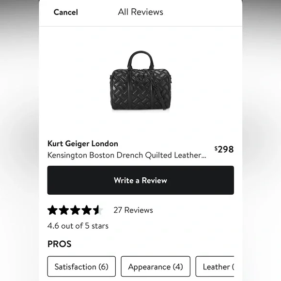 Kurt Geiger Black Crossbody Bag - Picture 7 of 13